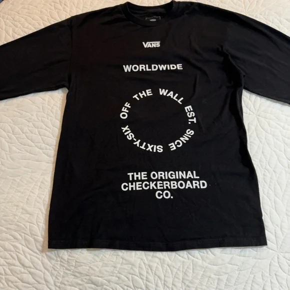 Vans | Men’s Cotton long sleeve Black medium - Picture 2 of 7